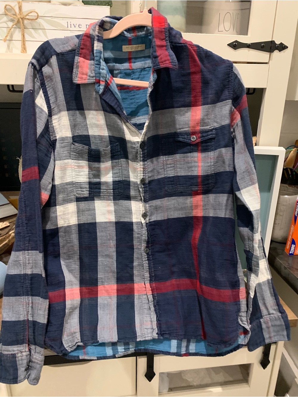 Burberry Brit Novacheck button front shirt